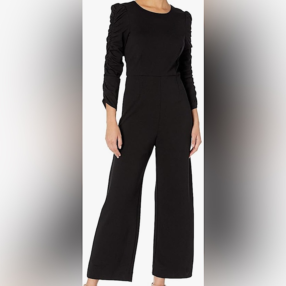 ALI & JAY Mountain View Black Wide-Leg Jumpsuit, Long Sleeves, New w Tags